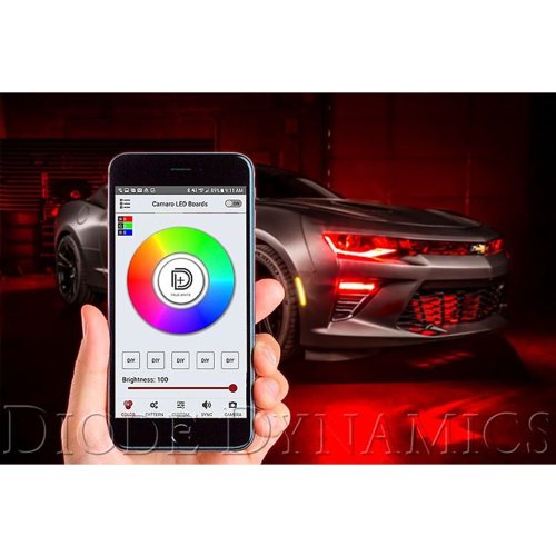 Diode Dynamics RGBW LED Multi-Color Headlight Halo DRL Bar Bluetooth Controller